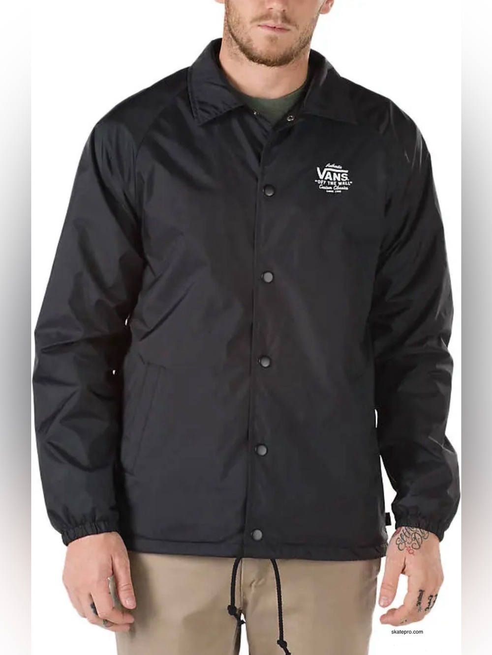 Men's Vans Black Windbreaker Jacket